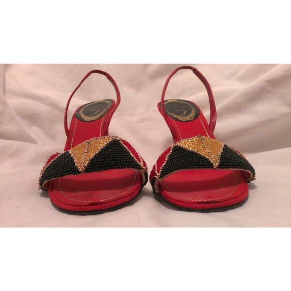 Womens Rene Caovilla 100% Authentic Embellished Pumps US 5.5, Euro 35.5 - Picture 3 of 6